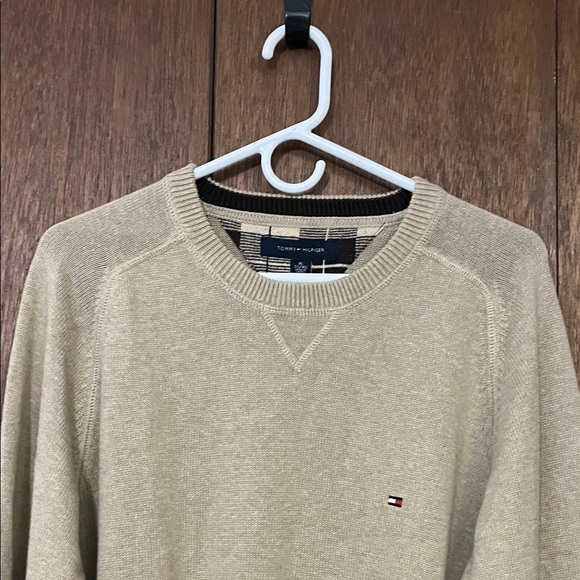 Tommy Hilfiger Men's Light Tan Crewneck Sweater XL - Picture 6 of 8